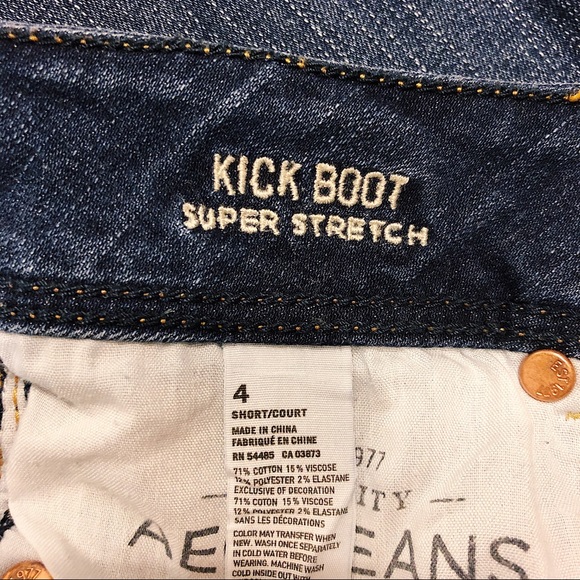 American Eagle “Kick Boot” Super Stretch Size 4 - Picture 2 of 2